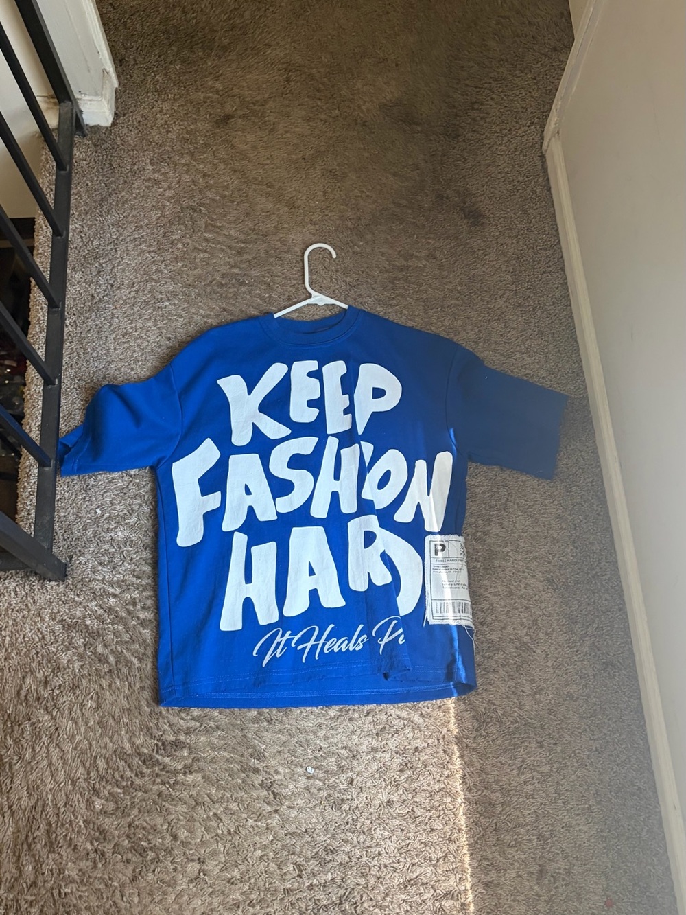 Keep Fashion Hard Blue Graphic Tee - Kids